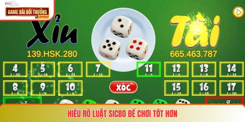 Hiểu rõ luật Sicbo để chơi tốt hơn